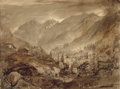 Mountain Landscape, Macugnaga by John Ruskin